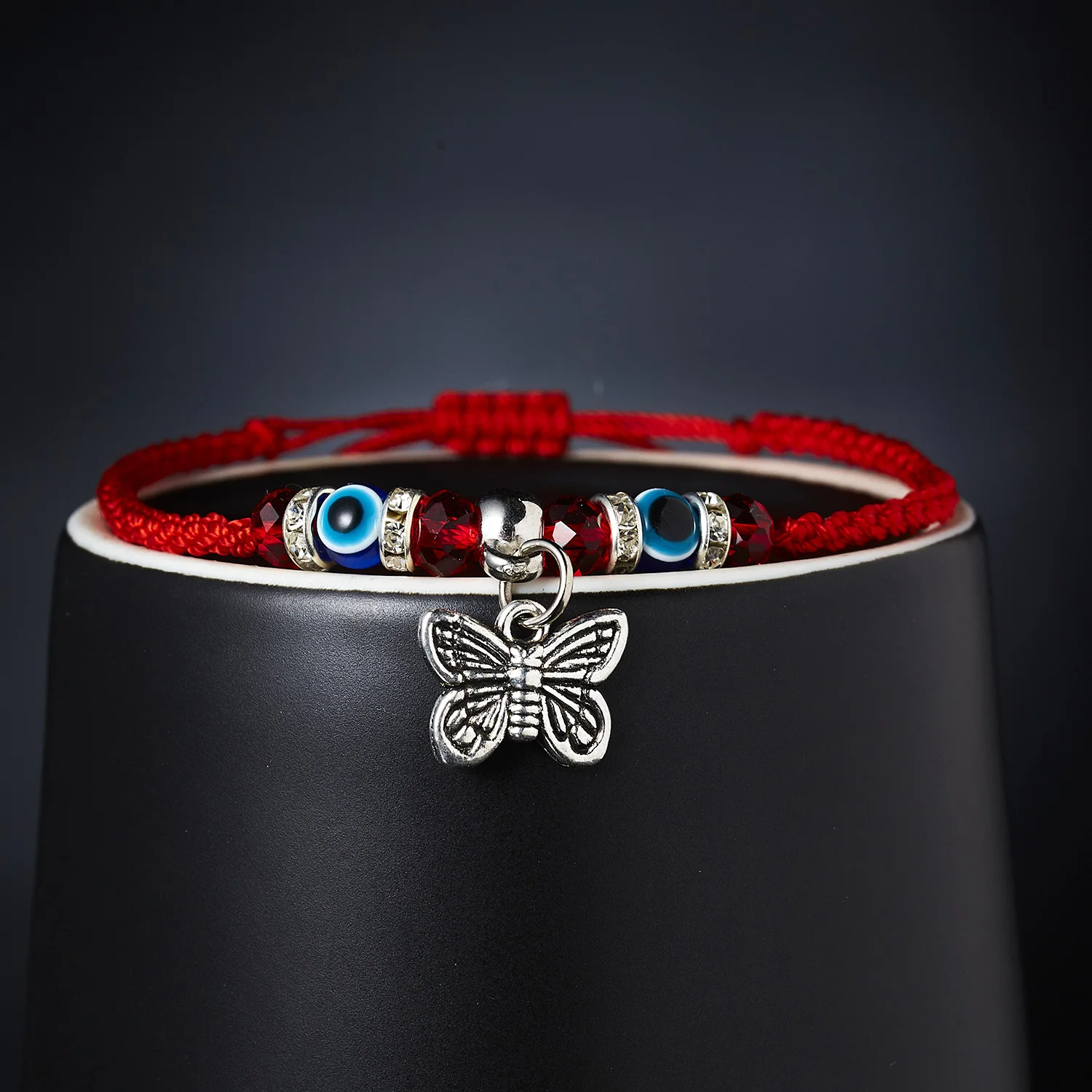 Fashion Evil Eyes Bracelets Red Rope Hand Woven Bracelet Lucky Couple Chains Jewelry For Men And Women Gifts