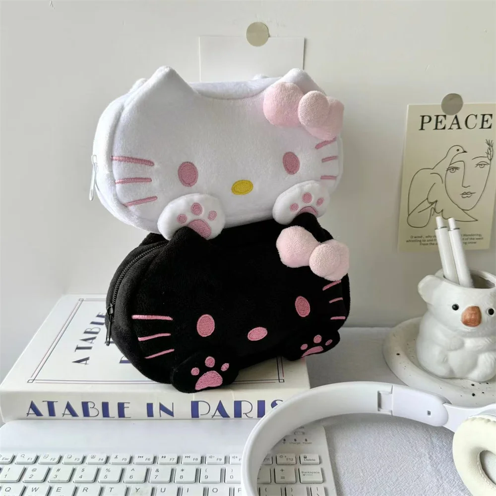 لطيف الكرتون HelloKitty أفخم مقلمة موضة سعة كبيرة تخزين مكتب طالب حقيبة أدوات مكتبية الفتيات حقيبة مستحضرات تجميل الهدايا