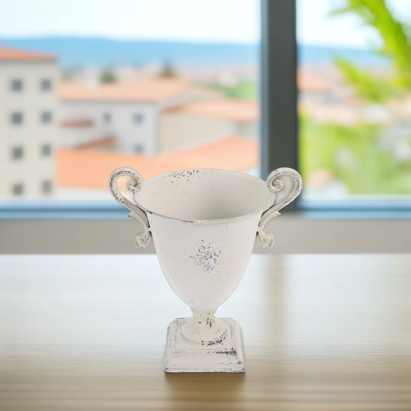 

Roman Flower Pot Vase 22W603GB Retro Iron Art Decorative Plant Pot for Home Hotel Coffee Shop Vintage Home Vase Office