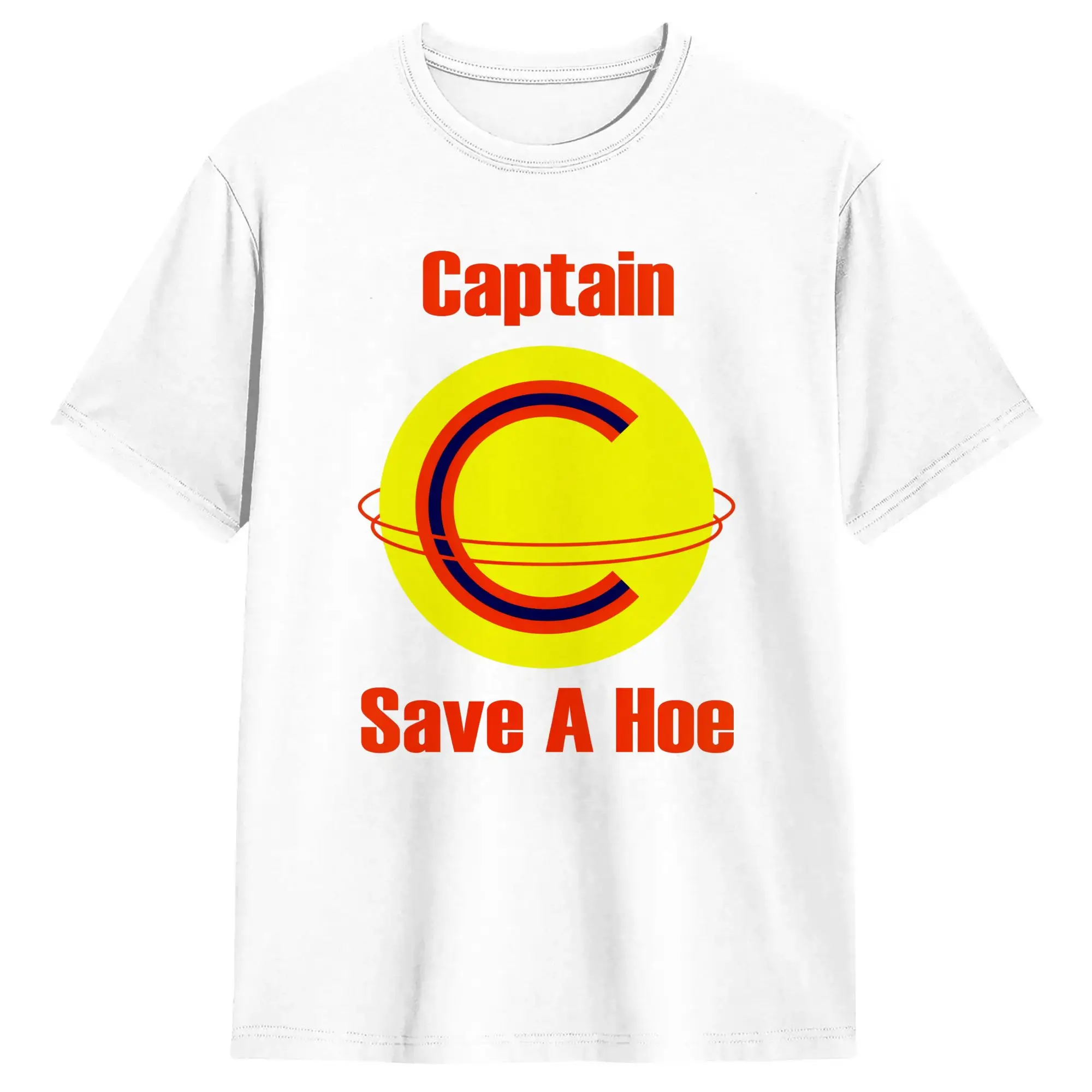 Captain Save a Hoe  T Shirt Beach  Popular T Shirts Pure Cotton O Neck Oversized Clothing Short-Sleeved Aesthetic Tops