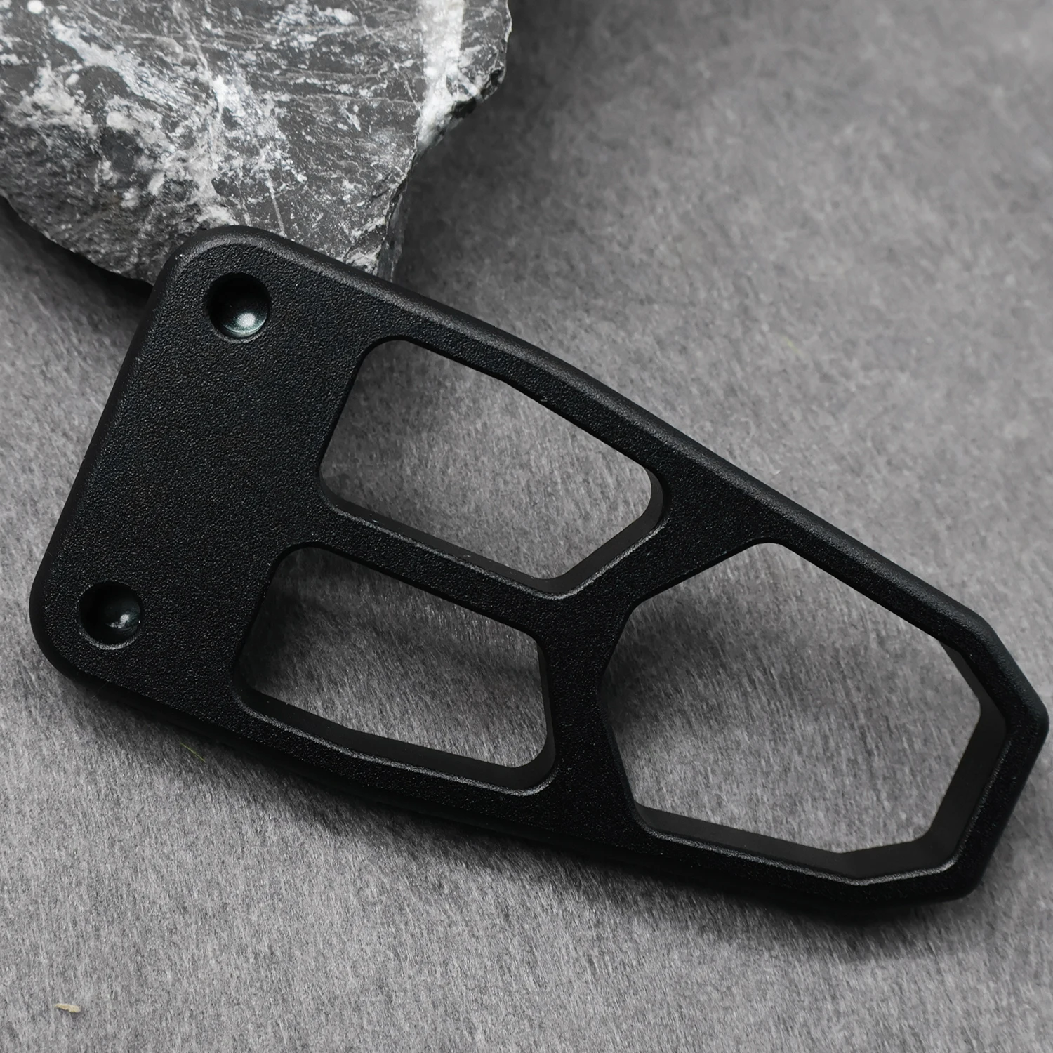Aluminum Alloy Rear Stock Buttstock for Long Rod Slingshot Black Hunting Target Practice Accessories Replacement Parts
