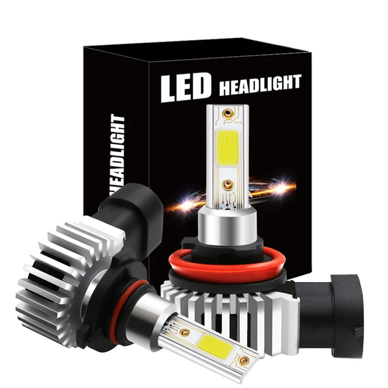 

2pcs LED Headlight Bulb H11 H8 H9 9006 HB4 9005 HB3 H4 9003 H7 H1 H3 Auto Fog Lights Lamp Headlamp For The Car 6500K 12000LM 60W