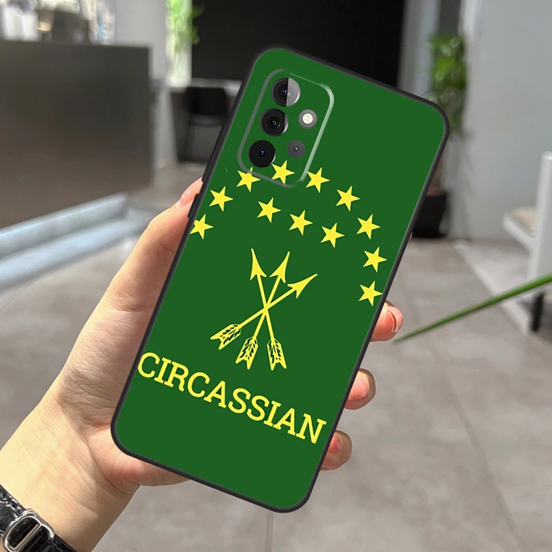 Adygea Circassian Flag Case For Samsung Galaxy A53 A33 A13 A14 A34 A54 A31 A51 A71 A12 A22 A32 A42 A52 A52S Coque