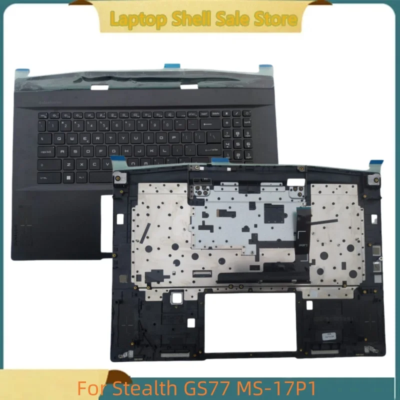 

New Laptop For Stealth GS77 MS-17P1 MS-17P2 Palmrest Cover Upper Case C shell KB bezel