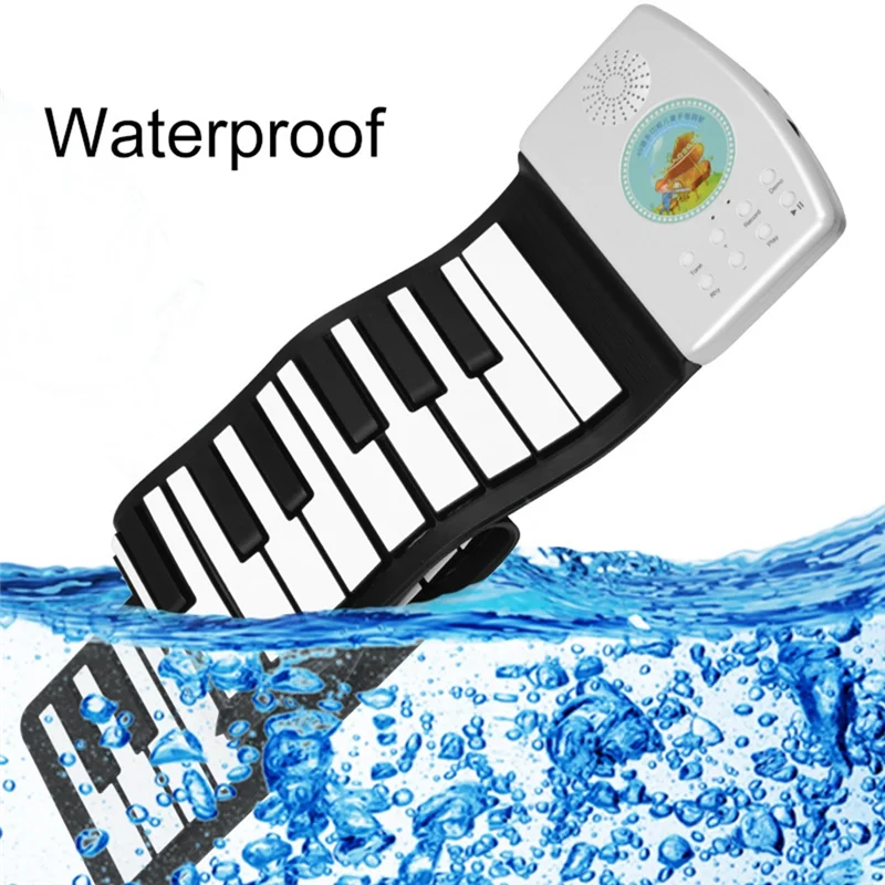 

49 -Key Electronic Hand Roll Piano Portable Keyboard Silicone Soft Piano Bluetooth Compatible Children's Gift-AT20