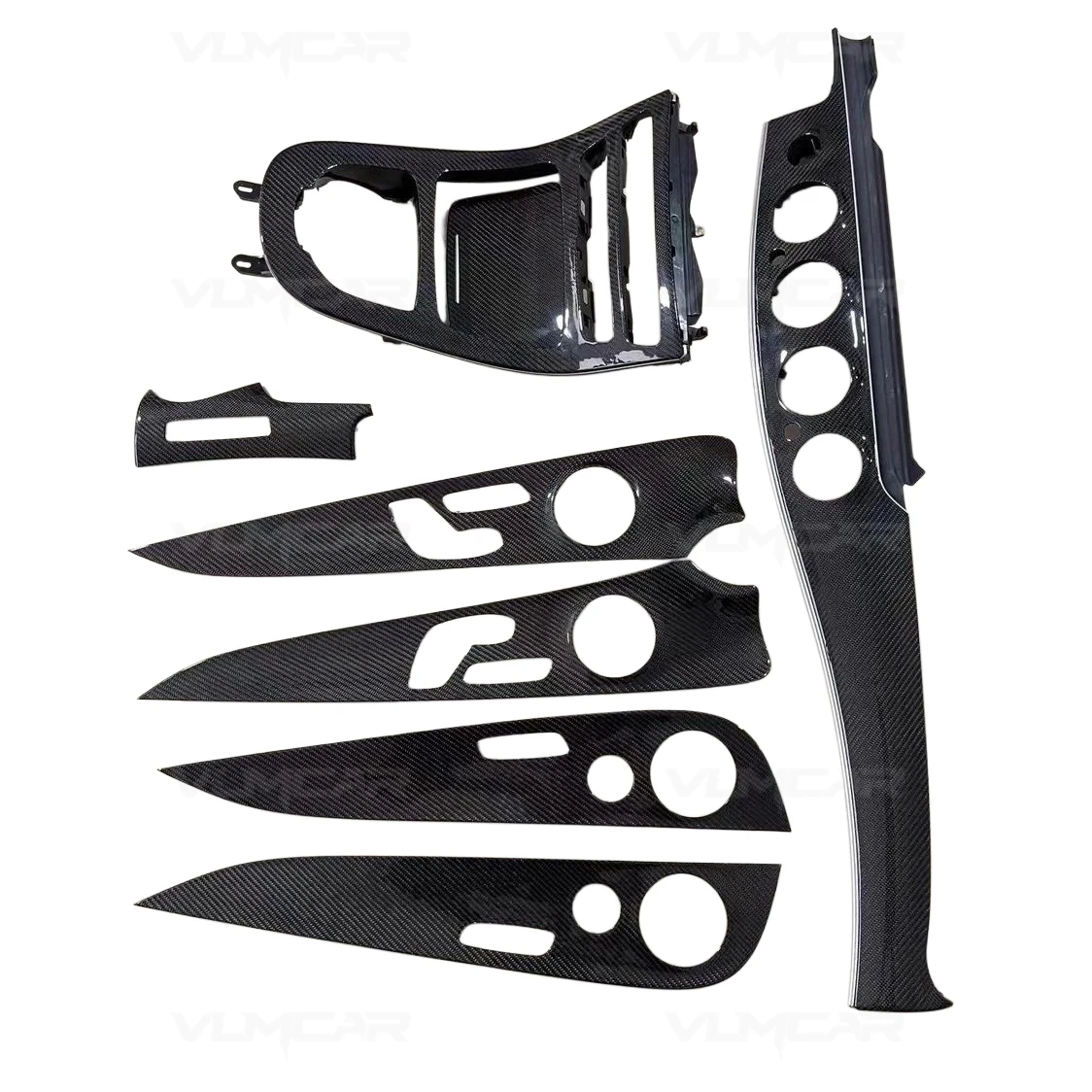 Suitable for Porsche Panamera 971.1 forged carbon blue interior with genuine carbon fiber processing customization