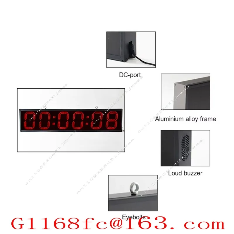 Track and Field Timer Double Side Display Light Emitting Diode Digital Timing Marathon Clock