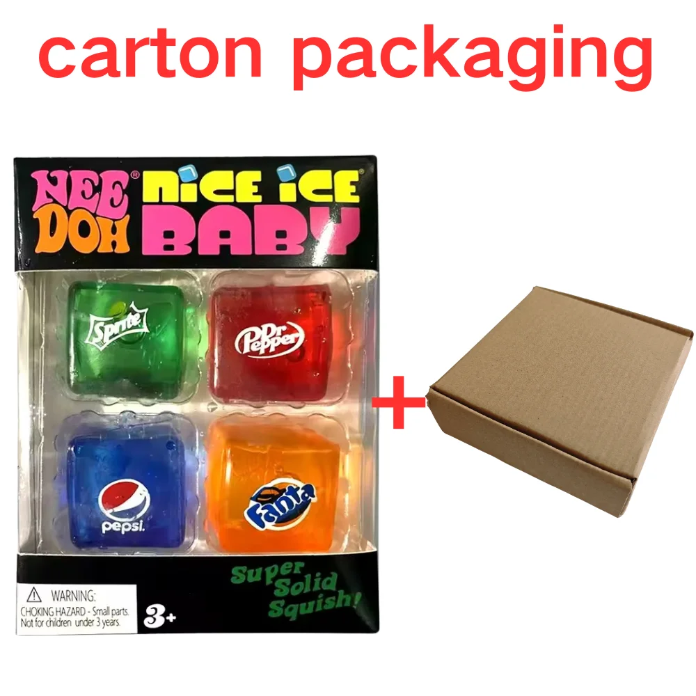 Super Squish Squishy Spielzeug Schylling NeeDoh Nice Cube Sensorisches Stressabbau- und Anti-Angst-Quetschspielzeug