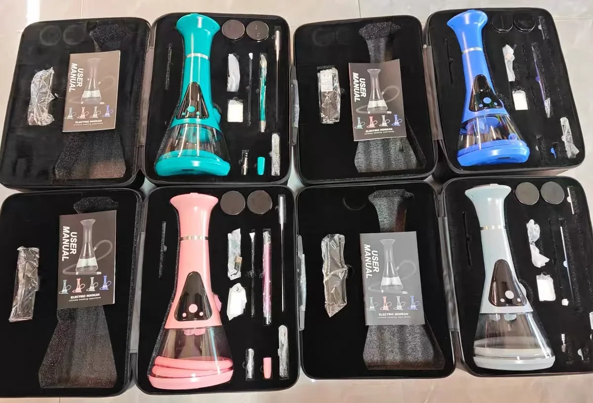 Electric electronic Arabic hookah charging and heating hookah E-Hookah black in stock