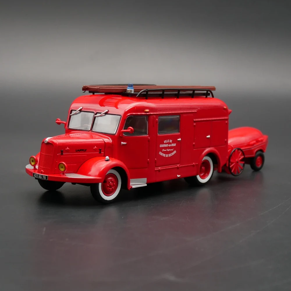 

Ixo 1:43 Truck Fire Engine FIN Laffly B686 + Guinard Diecast Car Model Metal Toy Vehicle