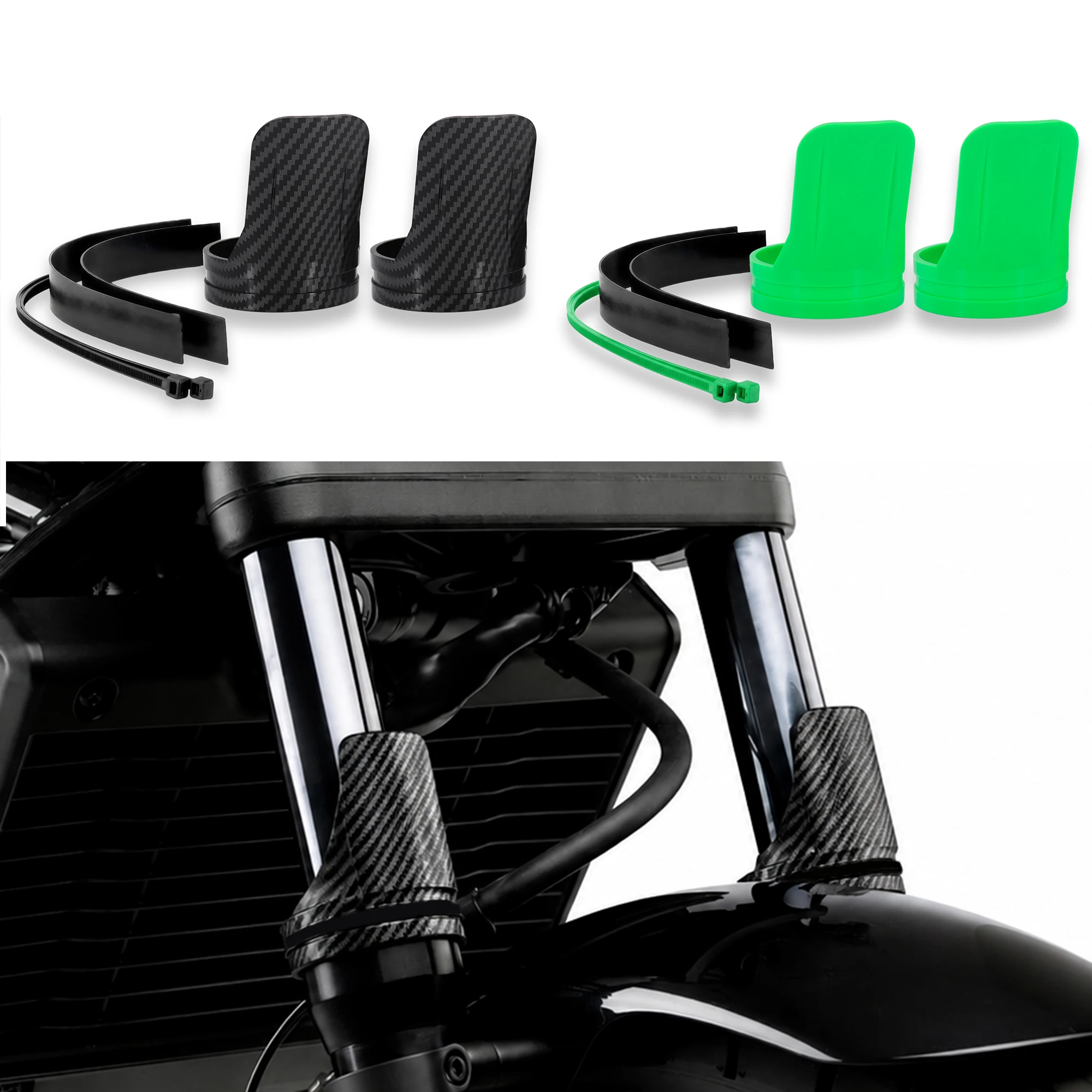Motorcycle Fork Protectors For Kawasaki Versys-X 300 X300 KLR650 KLX230 S KLR650S KLX230S KLX230 Meguro S1 Vulcan S 900 VN900