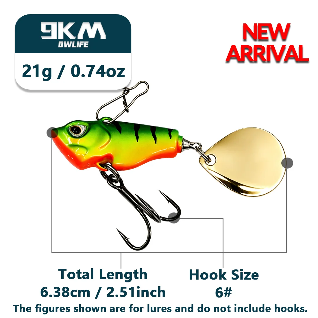 VIB Angelköder, Schwanzspinnköder, Crankbait-Köder 7~21g, Angellöffel-Köder, Blattköder, sinkende Köder, Bass-Angeljigs, Angelköder-Zubehör