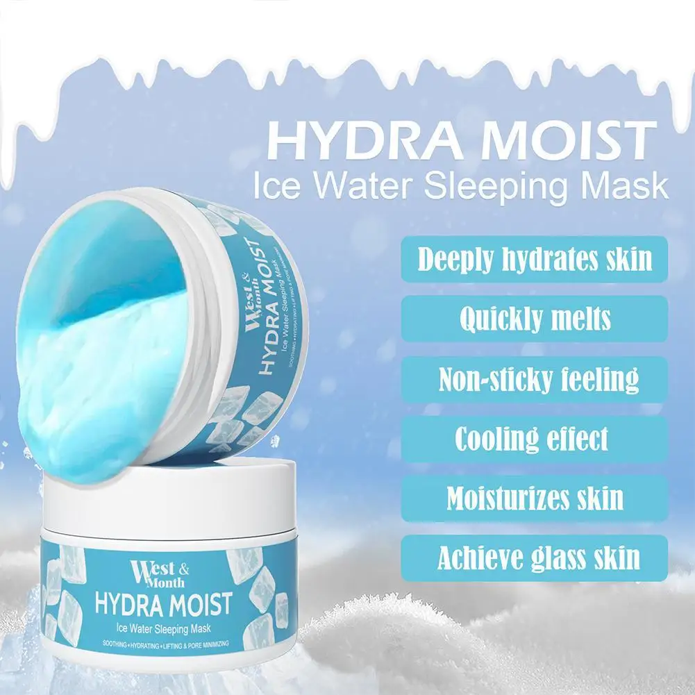 Hydra Moist Ice Water Sleeping Mask Whitening Moisture Facial Care Sleeping Mask Mask Night Repair Aid Products Skin First M8D2