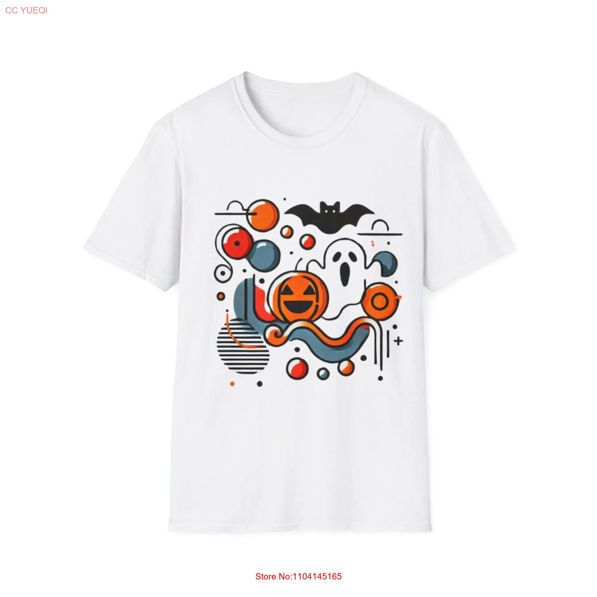 Cartoony Halloween Softstyle T Shirt long or short sleeves