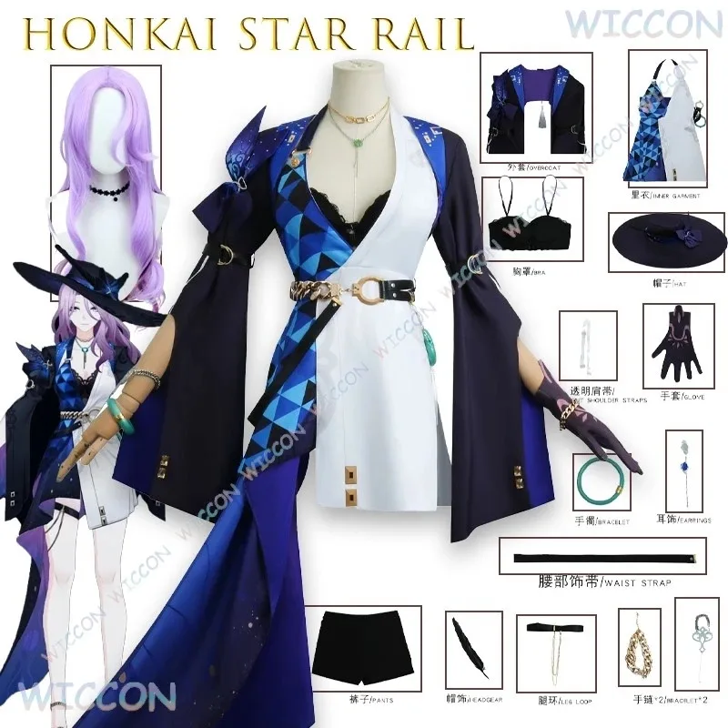 

‌‌‌‌‌‌‌‌‌‌‌‌‌Honkai Star Rail Stoneheart Topaz JADE Cosplay Costume Interastral Peace Corporation Outfit Game Character Formal‌