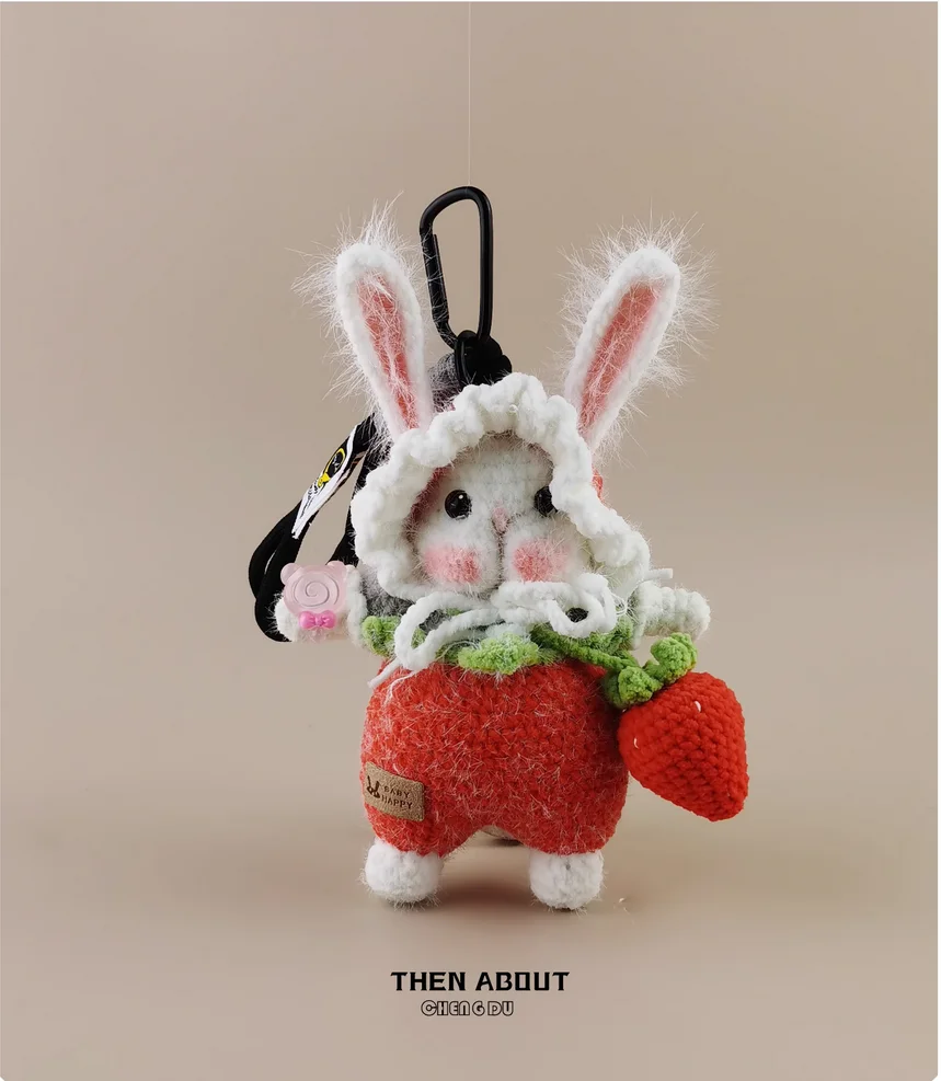 

Нарядные конфеты кролик клубника кукла сумка кулон сумка кулон брелок роскошный подарок.