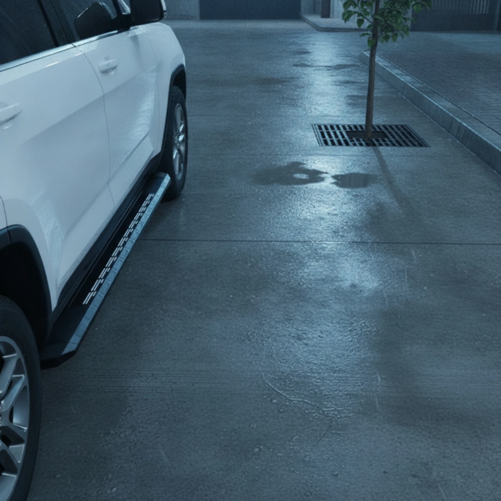 2 Pieces Running Boards Anti-Slip Design SUV Running Boards Side Steps Direct-Fit Installation Car Door Steps for Children