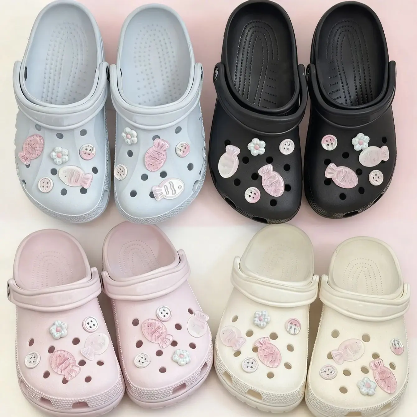 لطيف الأسماك الصغيرة زهرة زر إبزيم الحذاء Kawaii إكسسوارات الأحذية DIY انفصال أبازيم الأحذية التصميم الإبداعي أحذية متعددة الاستخدامات #6