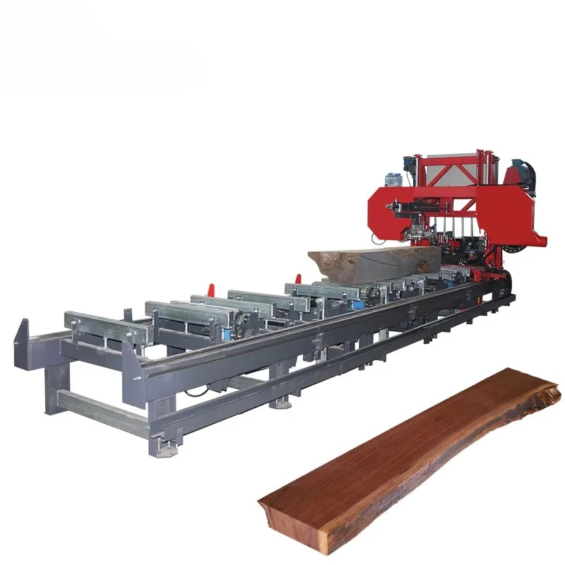 Automatic CNC Horizontal Band Sawmill Wood Cutting Machine with Motor High-Accuracy 3-Year Warranty for Woodworking Industries