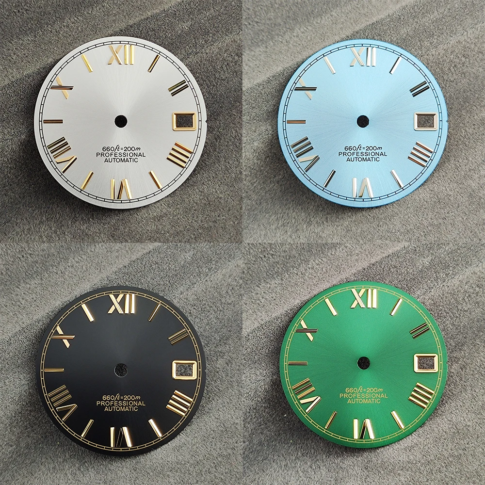 

NH35 unmarked dial 28.5mm custom logo dial, classic Roman numeral dial, suitable for NH35/NH36 movement maintenance tools
