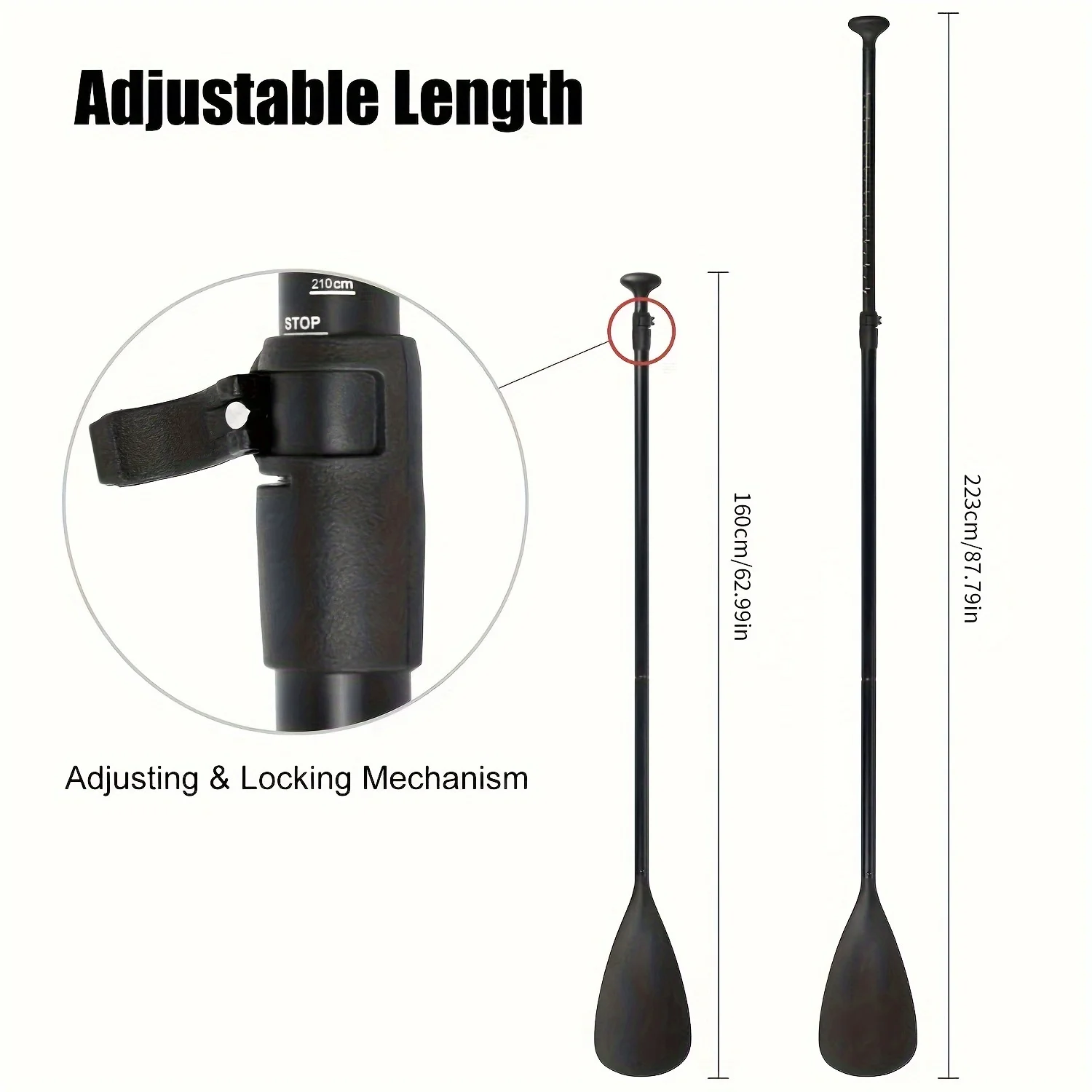 SUP Paddle Board Paddle Stand up Paddleboard Paddles,4-Piece Dual Purpose Adjustable SUP Paddle Kayak Boat Stand Up Paddle Board