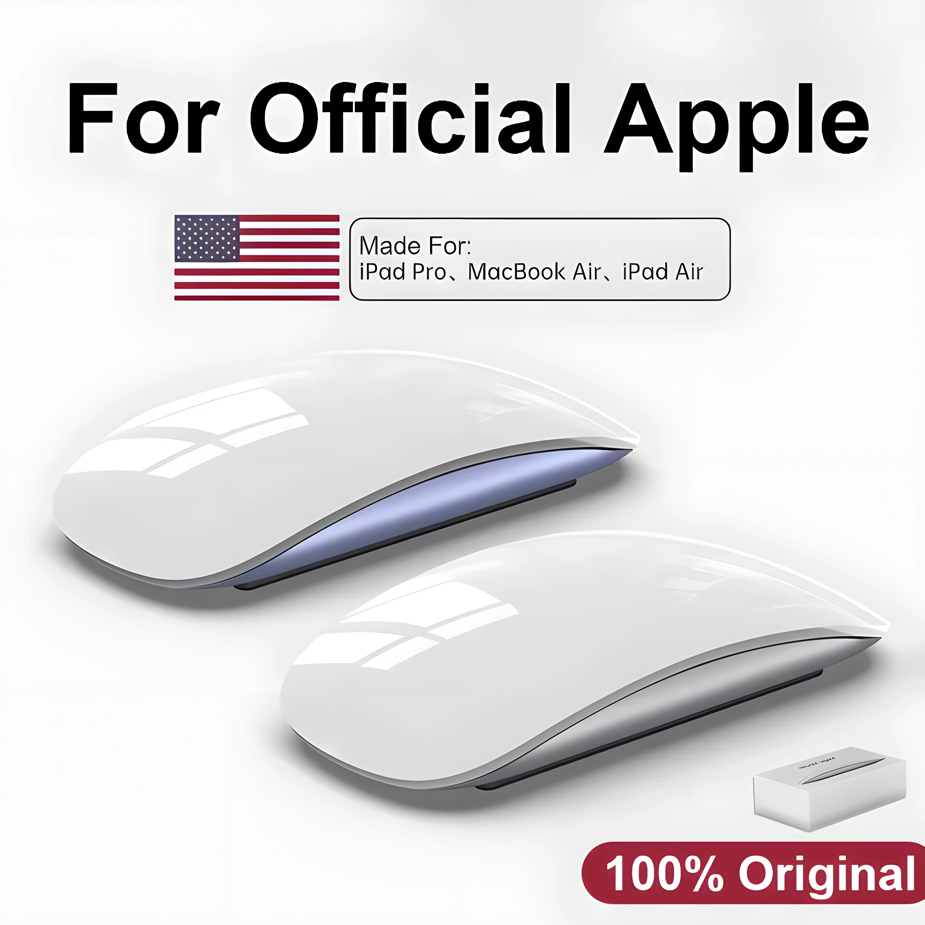 Original Official For APPLE Magic Wireless Mouse Bluetooth 5.0 For Macbook Pro Air Mini Laptop Tablet PC iPad Multi-Touch Mouse