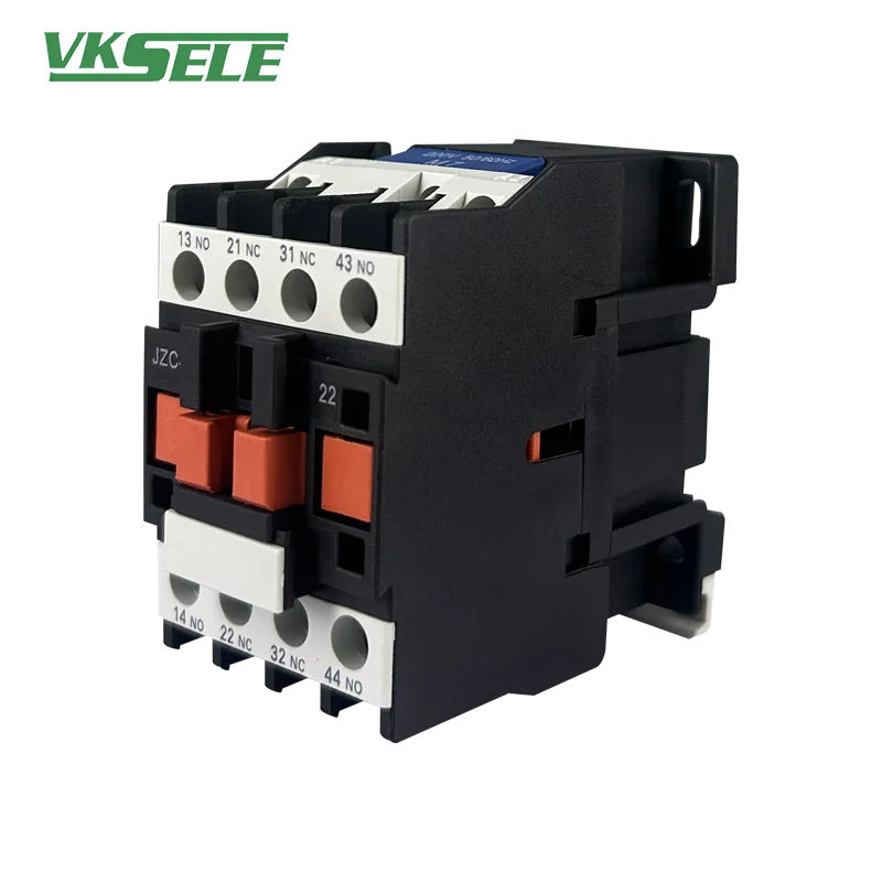 JZC4 Series Contactor Relay JZC4-22, Silver Alloy Contacts, ABS Insulating & Flame Retardant Housing