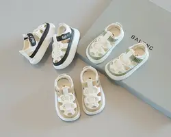 Estate nuovi sandali moda per bambini scarpe da spiaggia vuote per ragazzi 1-6 anni scarpe da spiaggia Casual per ragazze nero kaki verde 22-31