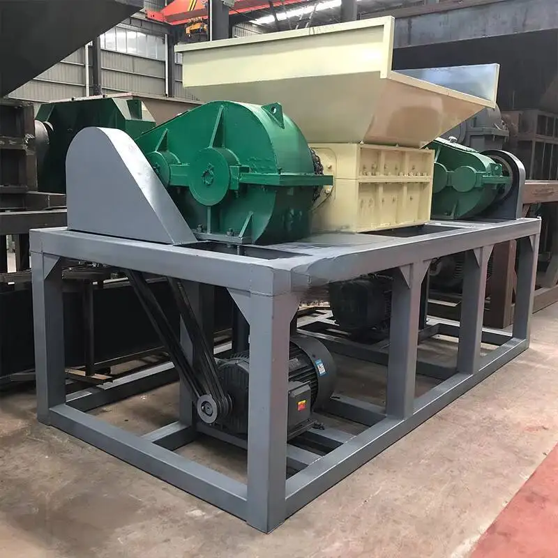 جديد بطارية ليثيوم النحاس الحديد الألومنيوم معدن البلاستيك كسارة النفايات ورقة صينية قماش الإطارات عمود مزدوج التقطيع #1