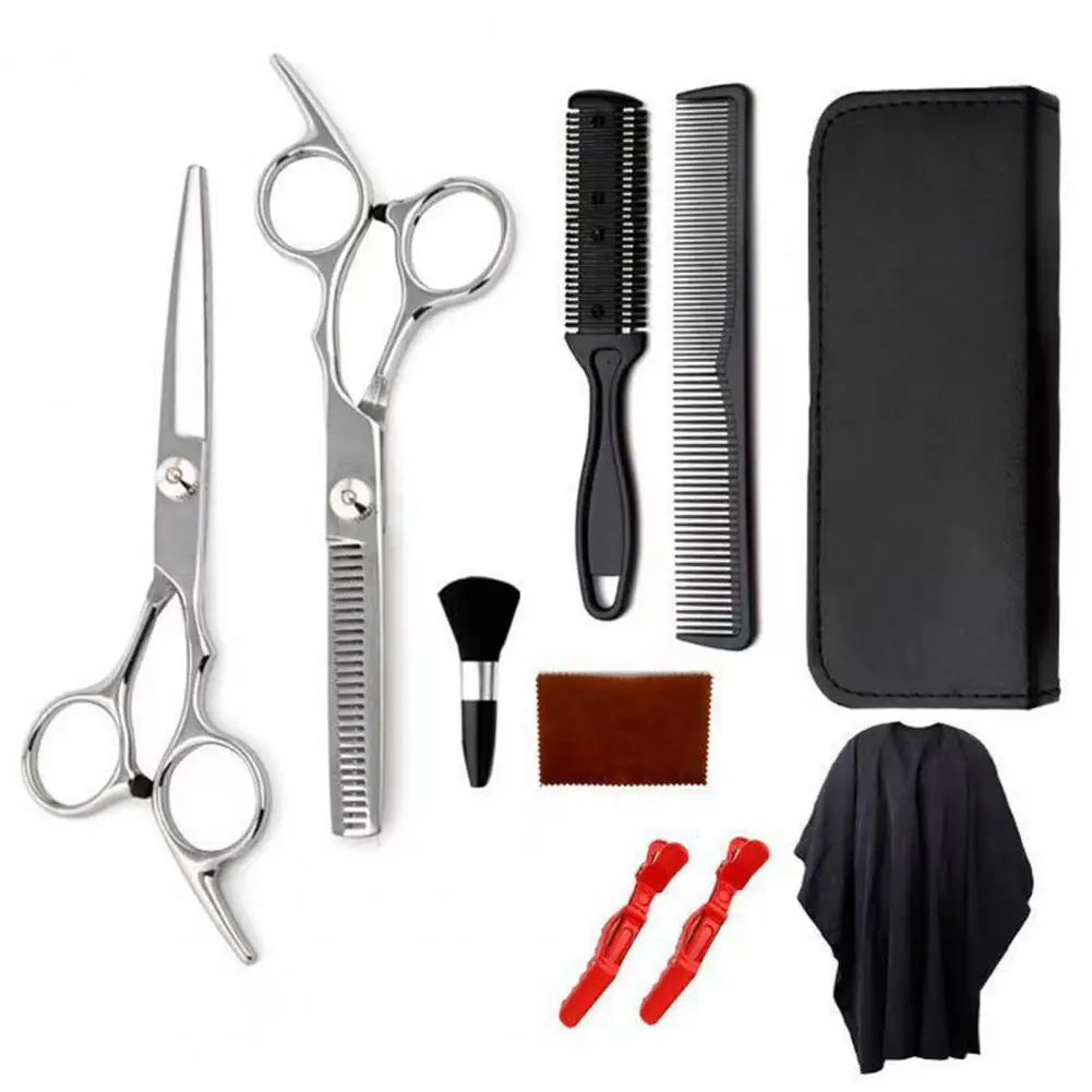 

10Pcs/Set Hair Scissor Wear-Resistant Professional Anti-deformed Hair Shaver Cutting Machine Clipper for Barber Shop