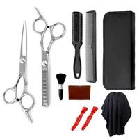 10Pcs/Set Hair Scissor Wear-Resistant Professional Anti-deformed Hair Shaver Cutting Machine Clipper for Barber Shop