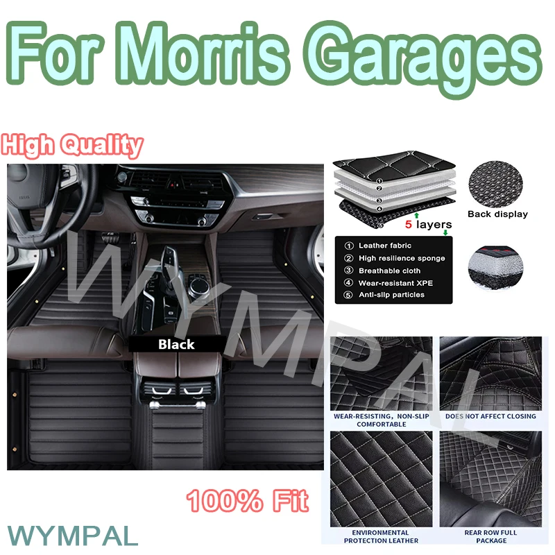 Luxury Custom Car Floor Mats For Morris Garages MG ZS MG 5 MG4 EV MG HS MG ONE Marvel R MG RX8 MG 5 GT accessories interior pads