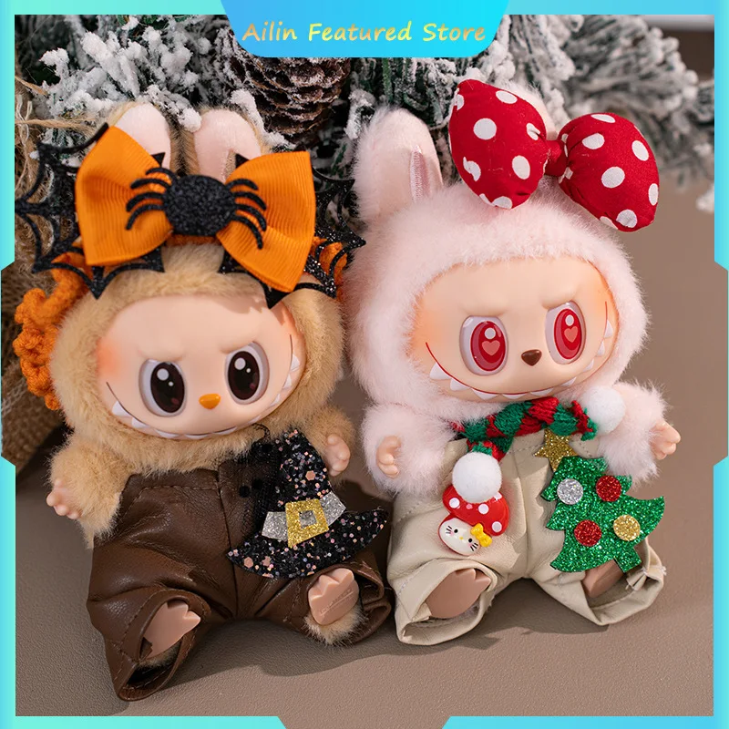 

For Labubu Clothes Halloween And Christmas Doll Clothes Overalls Set Fashionable And Cute Halloween Set Funny Dressup Sets