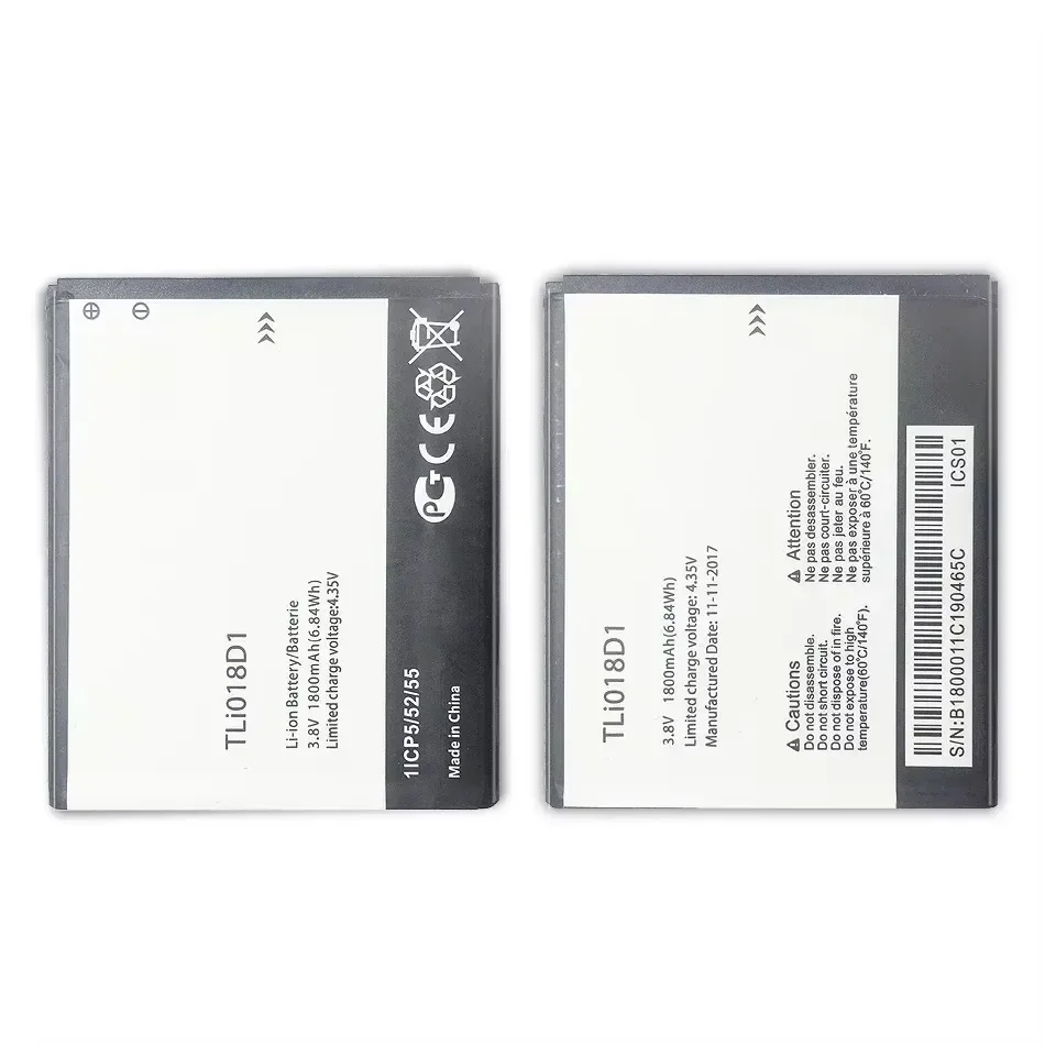 Mobile Phone Battery TLi018D1 1800mAh For Alcatel One Touch Pop D5 Dual 5038x OT5038X Pop 3 Pop3 5015D OT 5016 Bateria