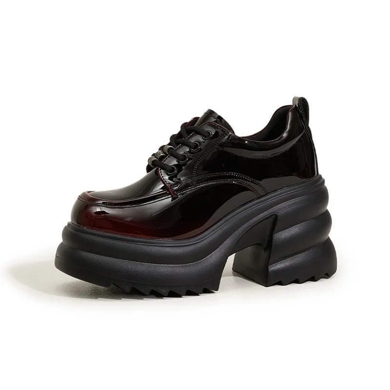 

Модные прогулочные лоферы из микрофибры 9,5 см, увеличивающие рост, женские повседневные туфли на танкетке, женские туфли без шнуровки, тапочки