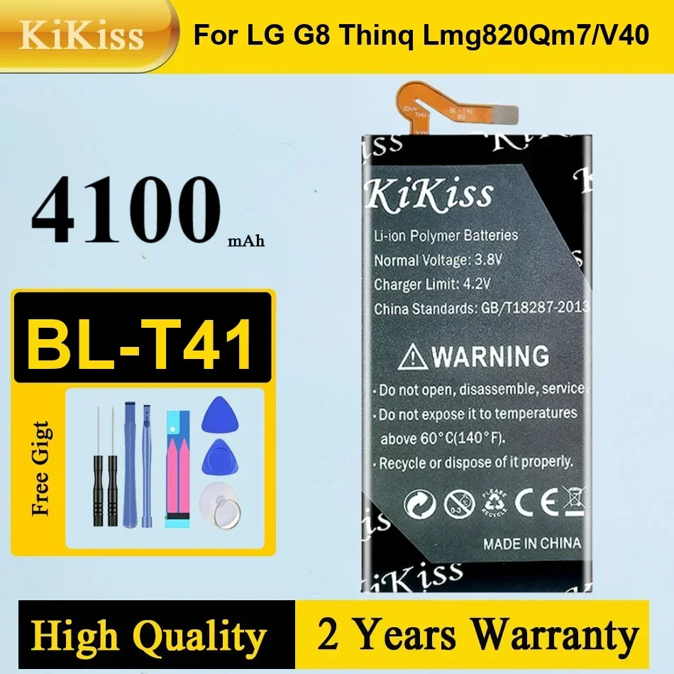 

Литий-ионный аккумулятор BL-T41 для LG G8 ThinQ LMG820QM7 LMG820UM1 LM-G820UMB LMG820UM0 LMG820UM2 LM-G820N G820N, LMV405EB,V40,V405QA7
