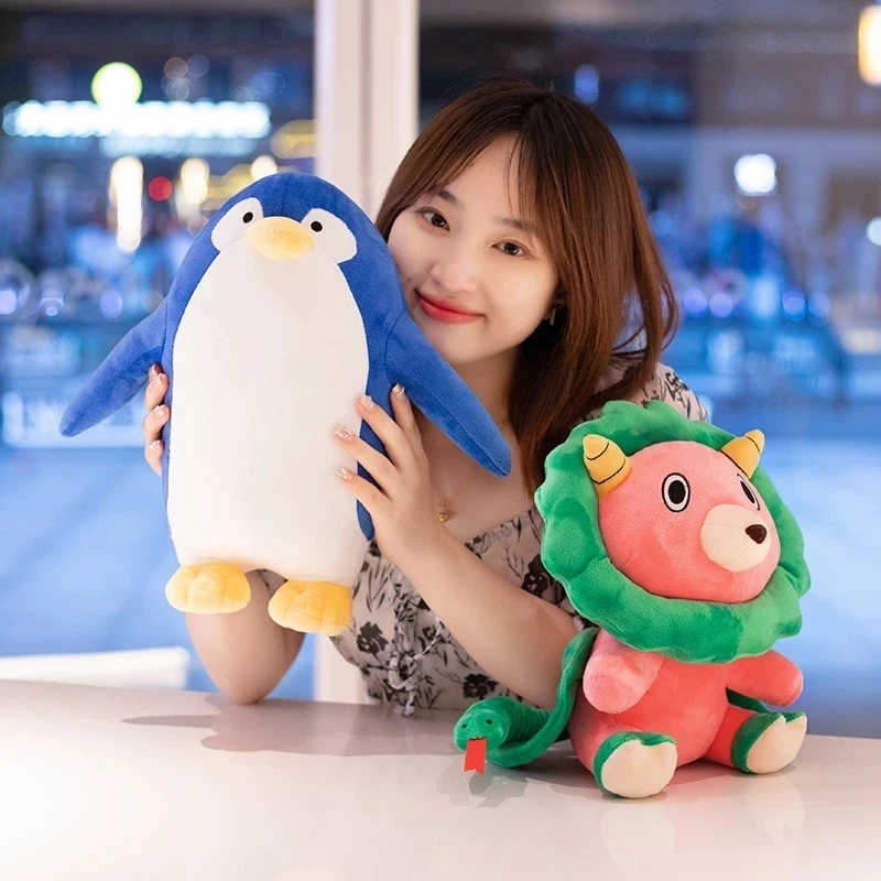 15/35cm Cute SPY×FAMILY Peluche Toys Lovely Big Penguin Lion Dolls Stuffed Soft Pillow Anime Toy for Kids Birthday Xmas Gift