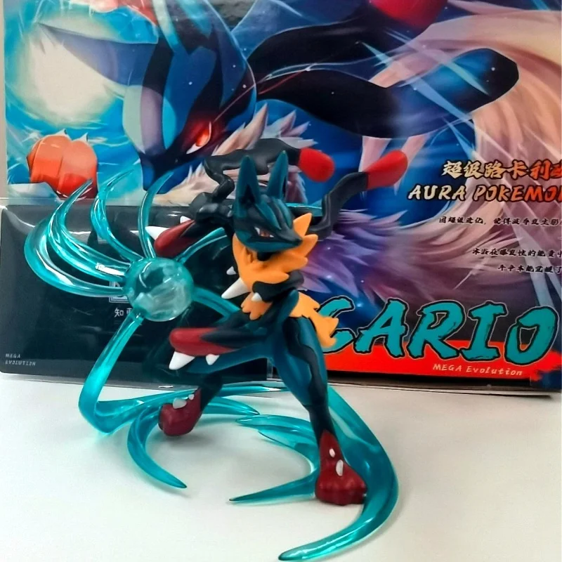 

В наличии фигурка покемона 448 Mega Lucario Wave, фигурка 448 Lucario, фигурка из смолы, сборная модель, декор для стола, игрушка в подарок