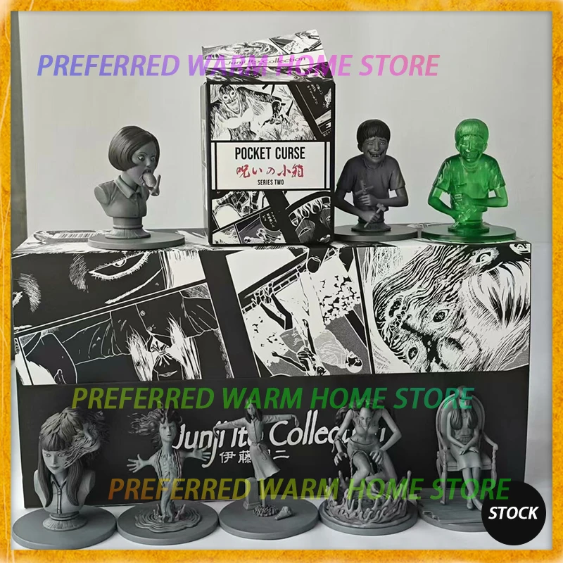 

In Stock Junji Ito Collectioin Blind Box Kawakami Tomie Futai Soichi Slug Girl Yuuko horror comics Model Toys Static