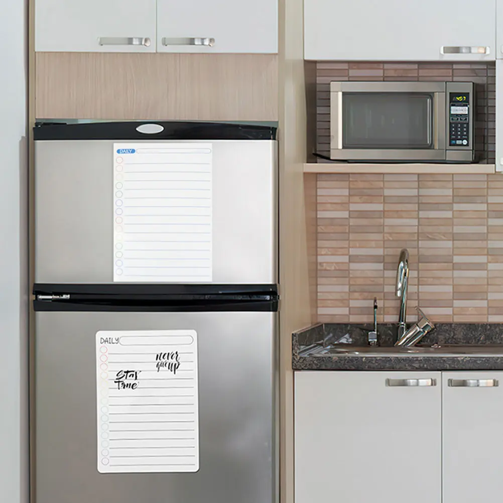 

Magnetic Fridge Calendar Planning Whiteboard Dry Erase Board Refrigerator Schedule Reminder Kitchen Message Memo Reminder Note
