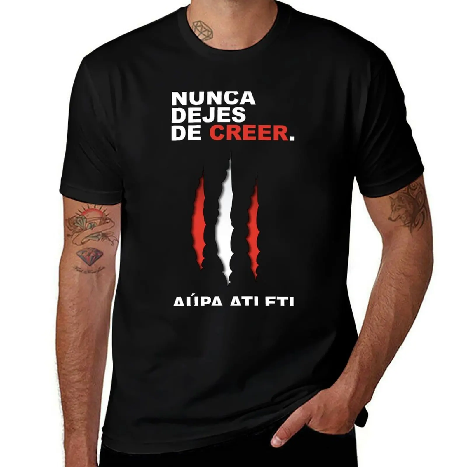 Футболка Atleti - Nunca Dejes De Creer, повседневная легкая летняя футболка с короткими рукавами