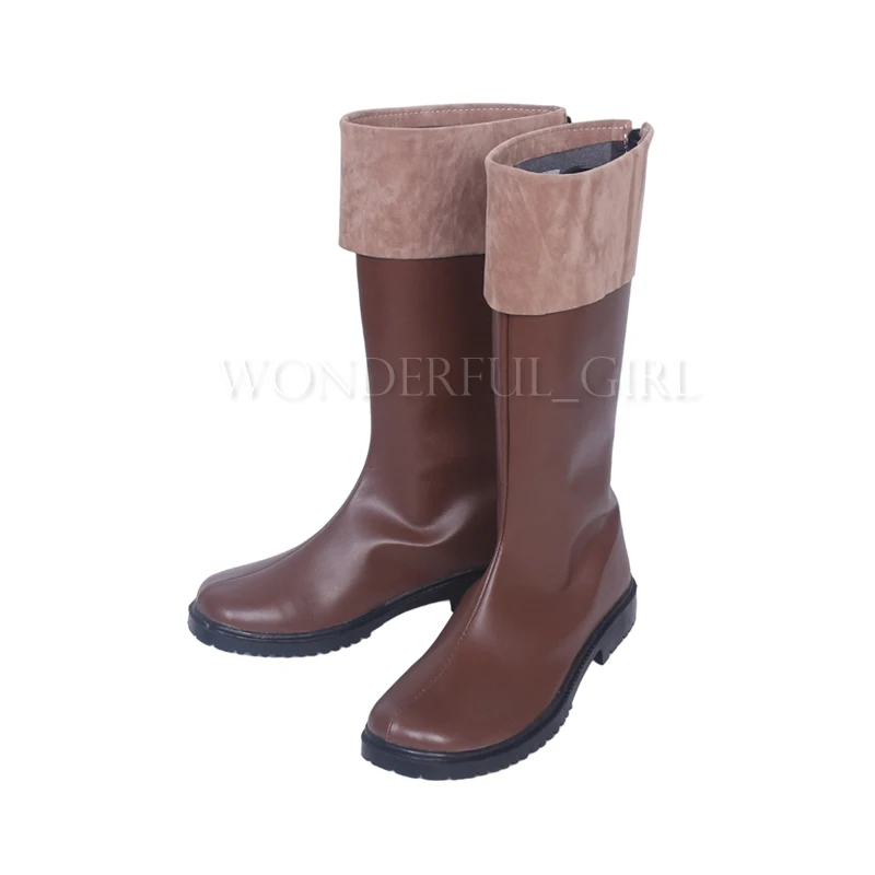 KonoSuba-Chaussures de Cosplay de la Bénédiction de Dieu sur ce Monde Merveilleux, Bottes de Cosplay Anime, Fermeture Éclair, ixd'Halloween, Kazuma Satou