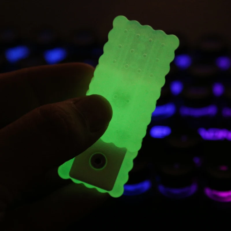 Fidget Slider Luminous Biscuits Machinery Slider Adult EDC Metal Fidget Toys ADHD Stress Relief Toys Adult Gift