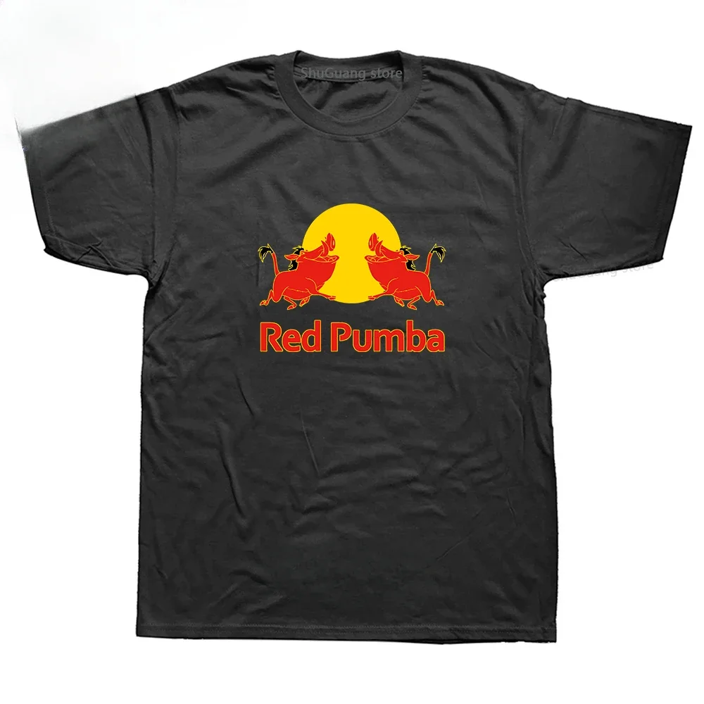 Mode Gedruckt Lustige Rote Pumbaa T-shirt Schöne Anime Unisex Stil Shirts für Männer Frauen Übergroßen T Shirt Harajuku