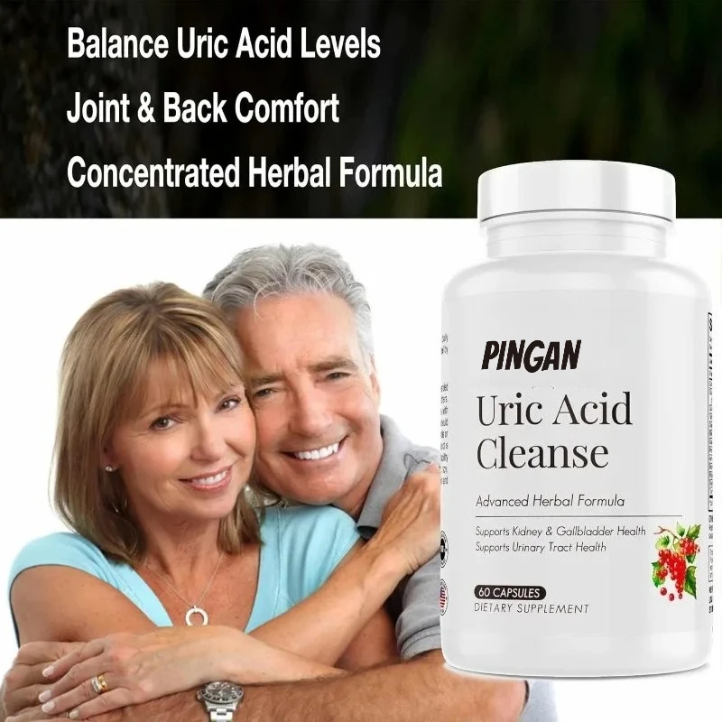 

Uric Acid Supplement - Supports Liver, Gallbladder, and Urethral Health, Advanced Herbal Formula 60 Capsules