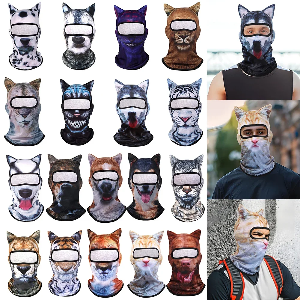 

Балаклава с животными, мотоциклетный милый капюшон на все лицо, лыжная шапка для сноуборда, подкладка для шлема, головной убор для велоспорта, защитный чехол, детали