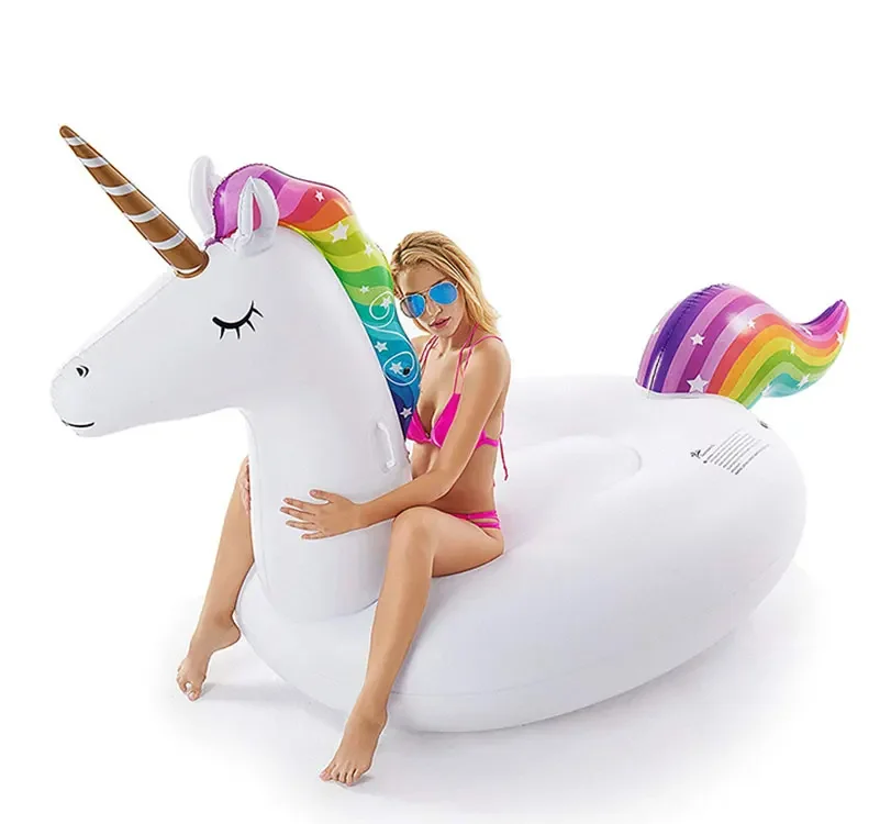 inflatable unicorn swimming pool toy floats for adult and kids