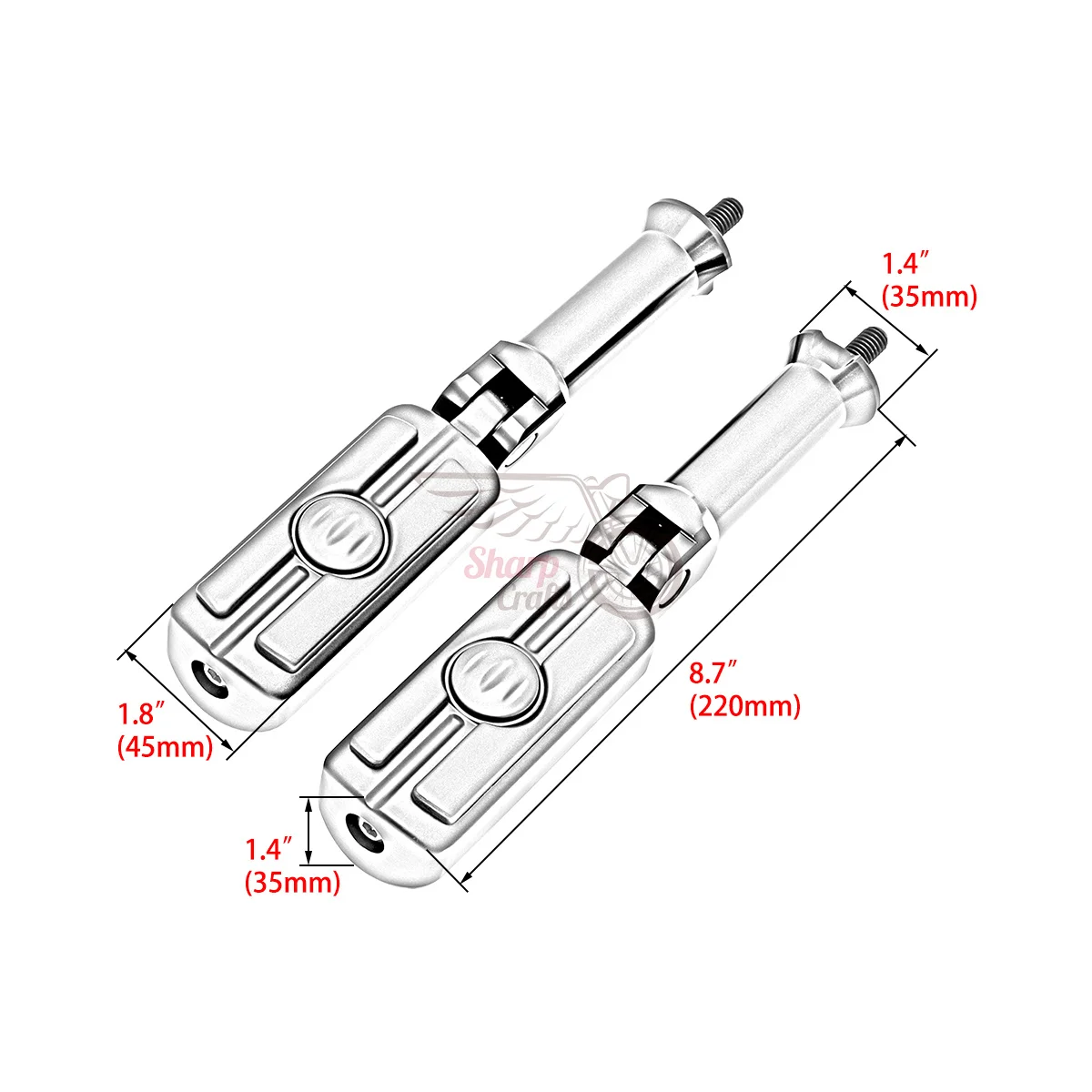 For Harley 2018-up Softail Fat Street Bob FXBRS Fat Bob 114 FXFBS Low Rider ST 117 Breakout FXBR Motorcycle Rear Foot Pegs Mount