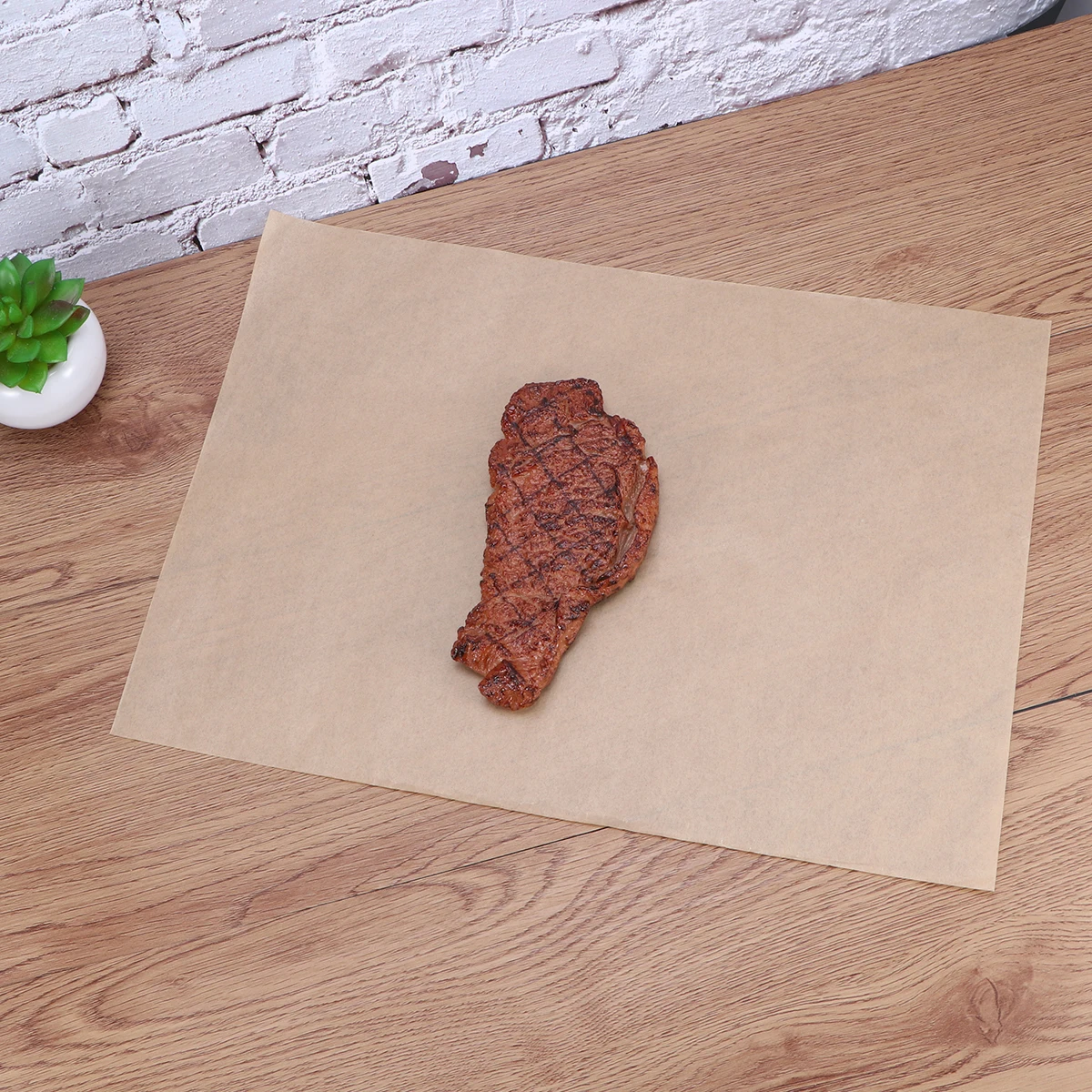 

100pcs 25X35Cm Silicone Baking Paper Unbleached Oven Paper Non-Stick Disposable Sheets Heat Resistant Cookie Liners For Steamer
