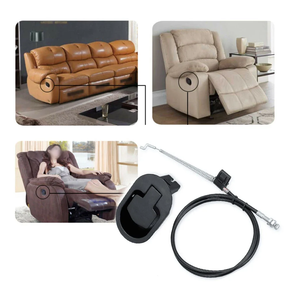 Sofas, Loveseats  Metal Sofa Handle+Cable Recliner Chair Couch Release Lever Trigger Replacement Home Supplies